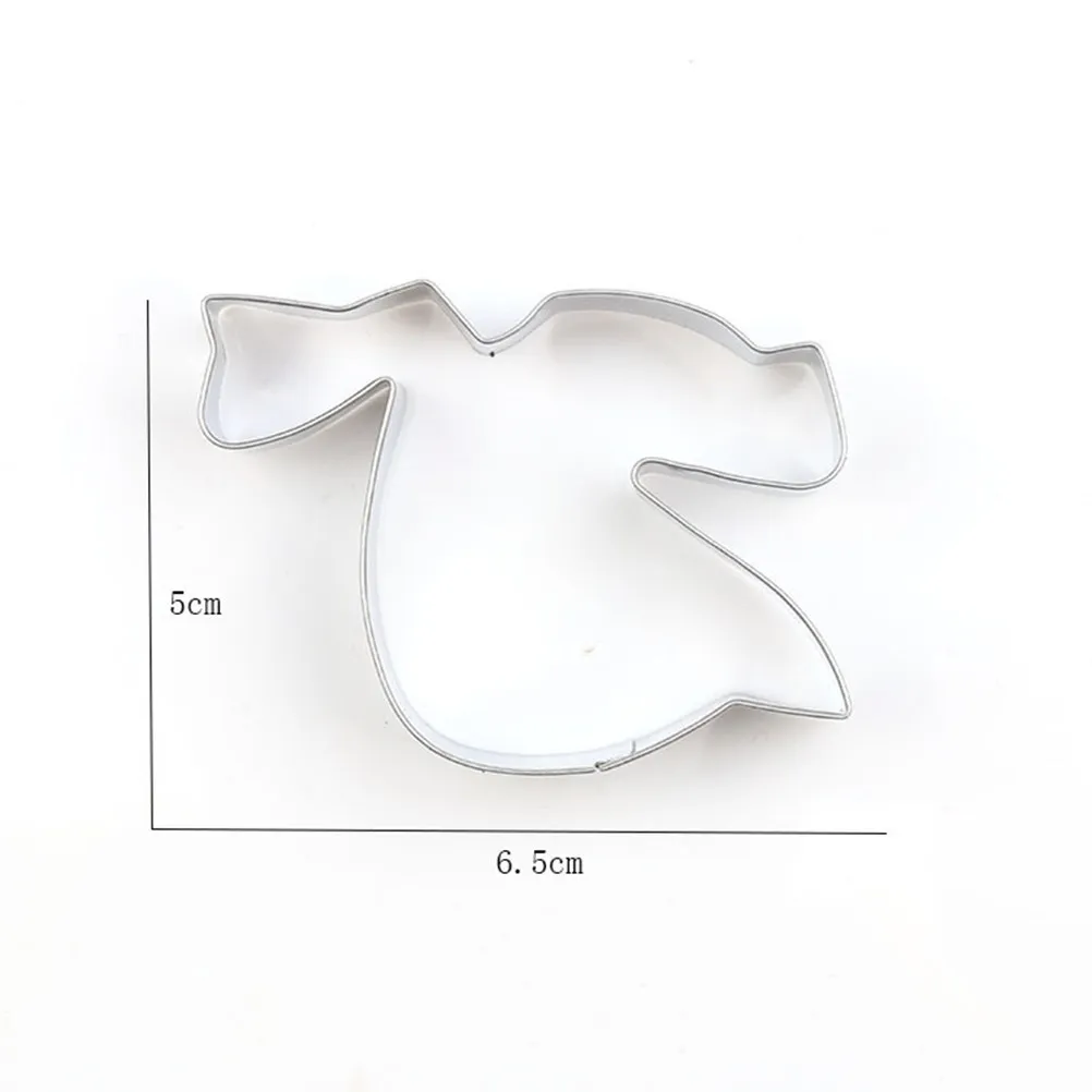 4Pcs Stainless Steel Cookie Cutter Biscuit Mold Graduation Dress Certificate Graduation Hat Shape DIY Cake Fondant Chocolate
