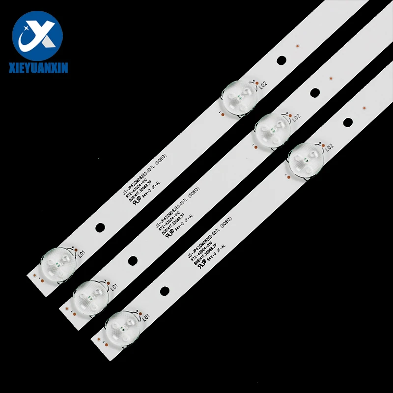 3pcs 808mm 6V Backlight TV Strip LED For 42inch JS-JP42DM082ED.007L R72-42D04-010 SW-LED42BB200