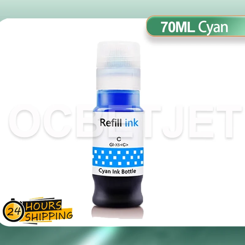 70ML GI 15 25 35 45 55 75 Pigment  Ink For For Canon MAXIFY GX1020 GX2020 GX1030 GX1040 GX1050 GX1060 GX1090 GX1070 Printer