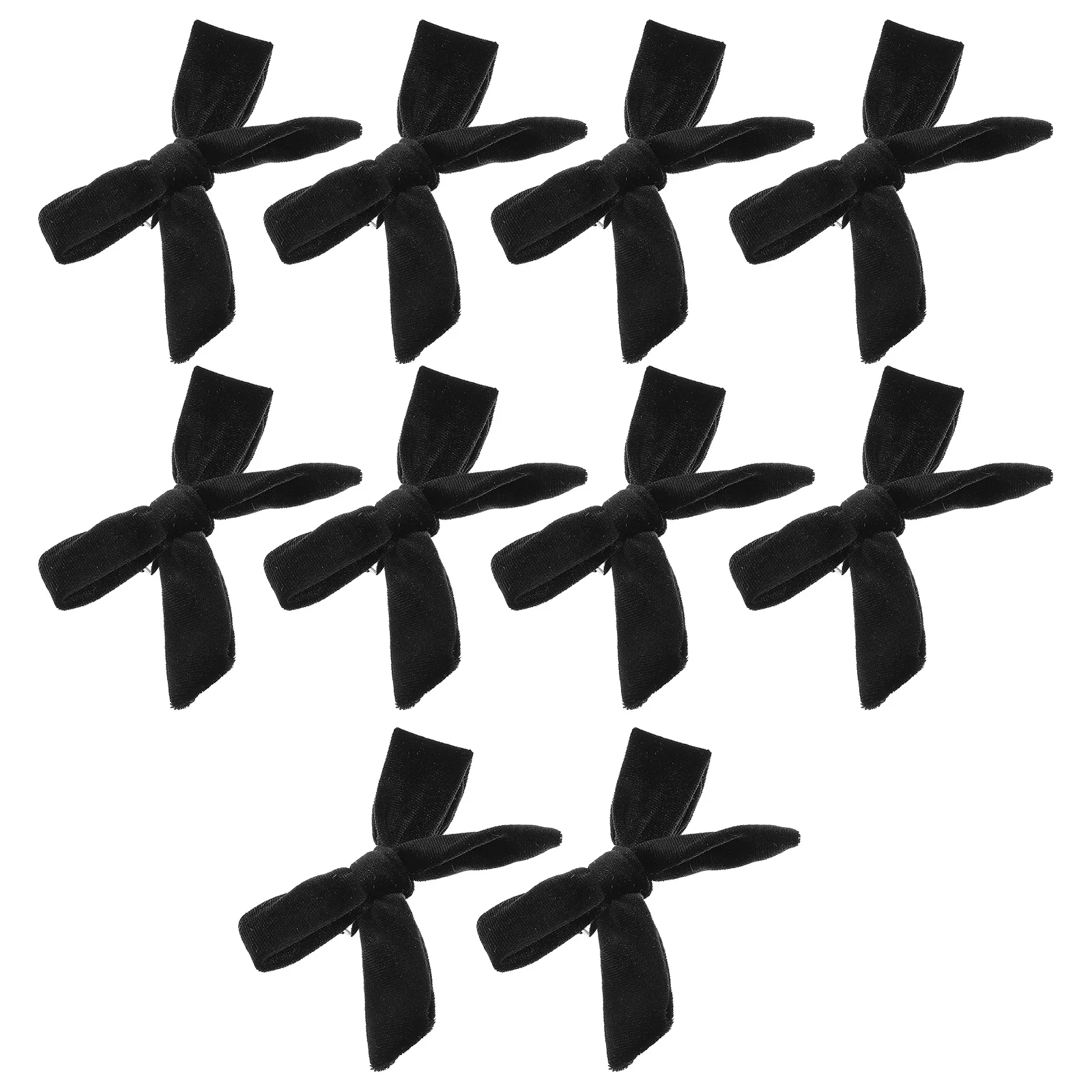 

10Pcs Hair Bow Clips Bowknot Hairpin Stylish Ponytail Decoration for Wedding Party Everyday Wear Hair Accessories