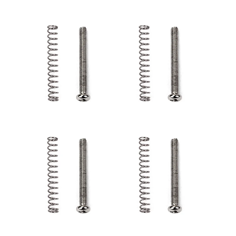 

4 Pcs Guitar Pickup Repair Parts Mounting Screws and Springs Maintenance Accessories