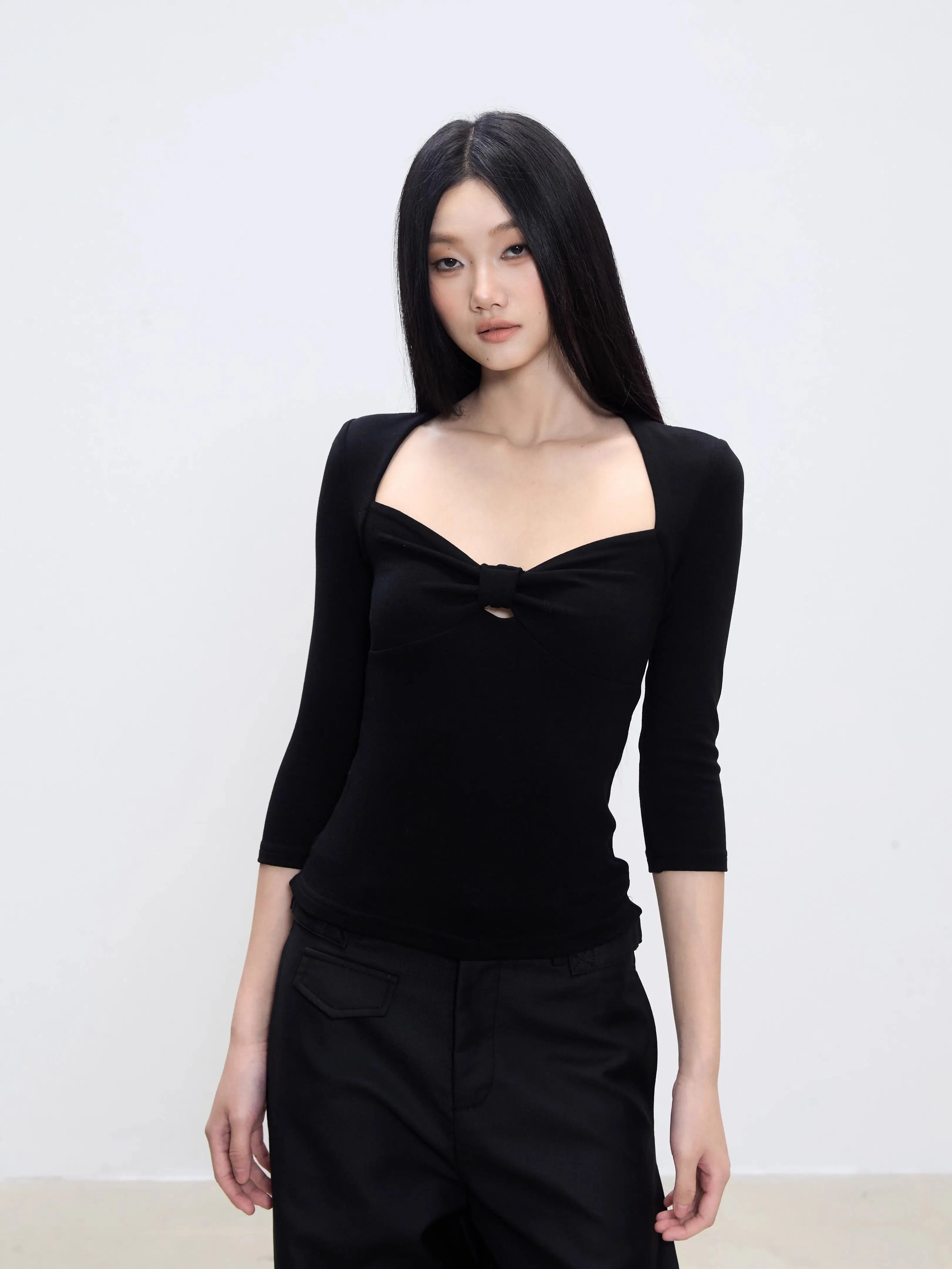 Women's Black T-shirt Harajuku Korean Y2k Tee Top 2000s 90s Aesthetic Fashion Vintage Long Sleeves T-shirt Autumn 2026 Clothes