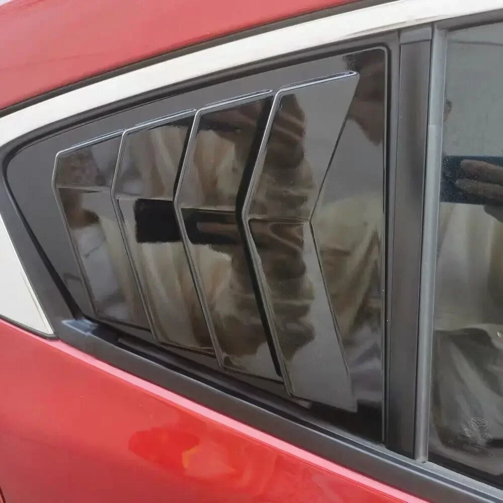 لمازدا 3 Axela سيدان 2020 2021 2022 ABS البلاستيك النافذة الخلفية الربع كوة مغرفة غطاء الجانب تنفيس الكسوة اكسسوارات السيارات لاصق #4