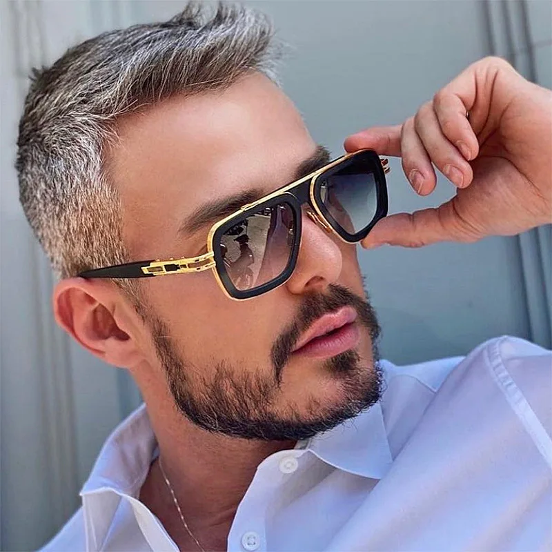 

Europe and the United States retro dita square frame sunglasses men fashionable sunglasses men net red shades advanced ins style
