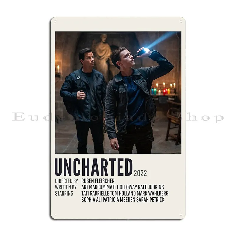 Uncharted 2022 Metal Plaque Poster Customized Wall Mural Funny Garage Designing Tin Sign Poster