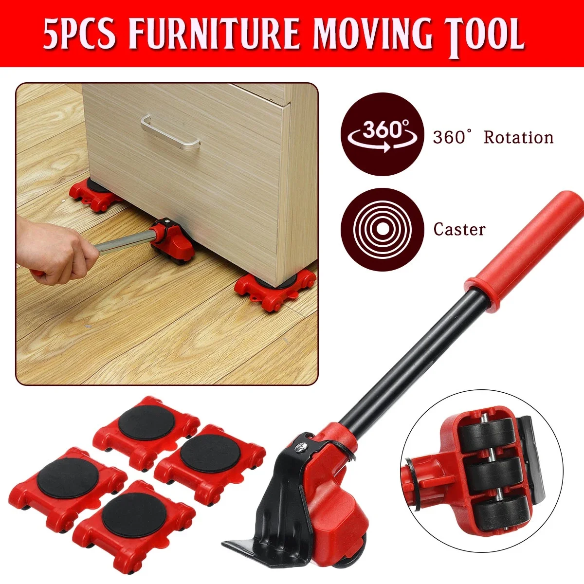 Imagem -03 - Heavy Duty Mobiliário Mover Labor-saving Moving Tools Removedor Sliders Kit para Elevação em Movimento Pcs Conjunto 14 Pcs Set