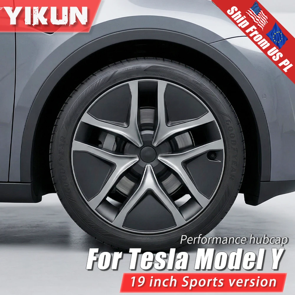 

4PCS Hub Cap Car for Tesla Model Y Juniper 19 Inch Wheel Cap Replacement Automobile Wheel Hubcap Full Rim Cover Accessories 2025