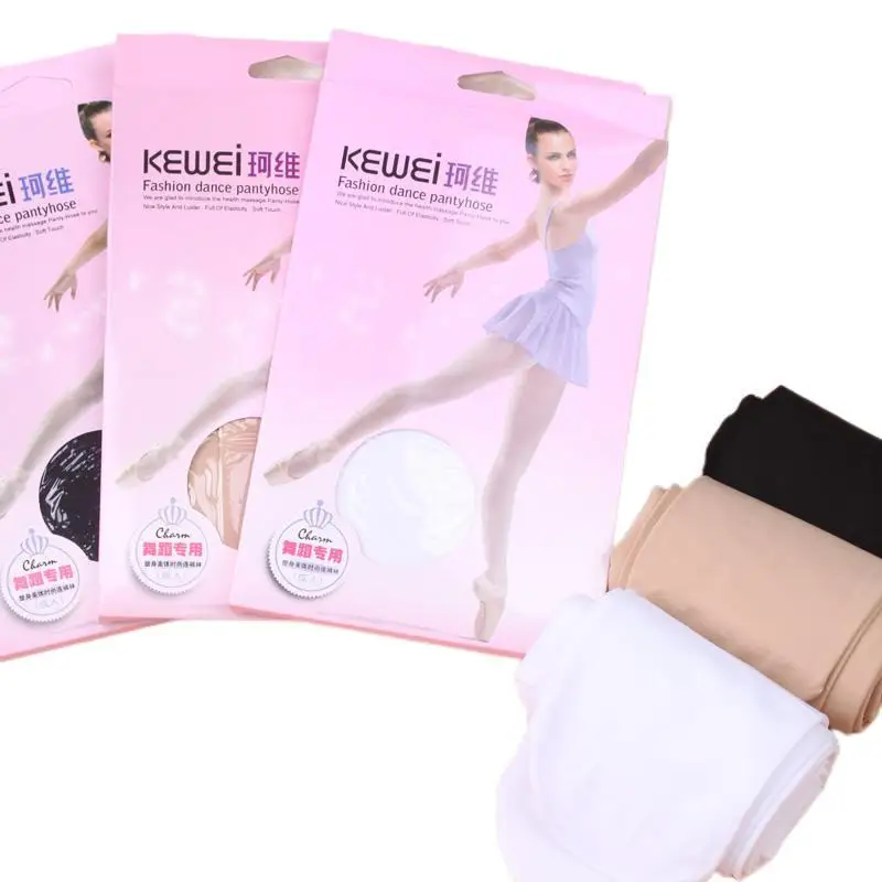 Pantimedias opacas de alta elasticidad para niños grandes, medias de terciopelo para práctica de Ballet y Yoga, color blanco, 80Den