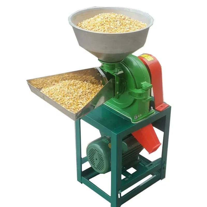 

100Kg/h wheat maize grinding machine corn mill grinder crushing machine chicken feed grain corn crusher