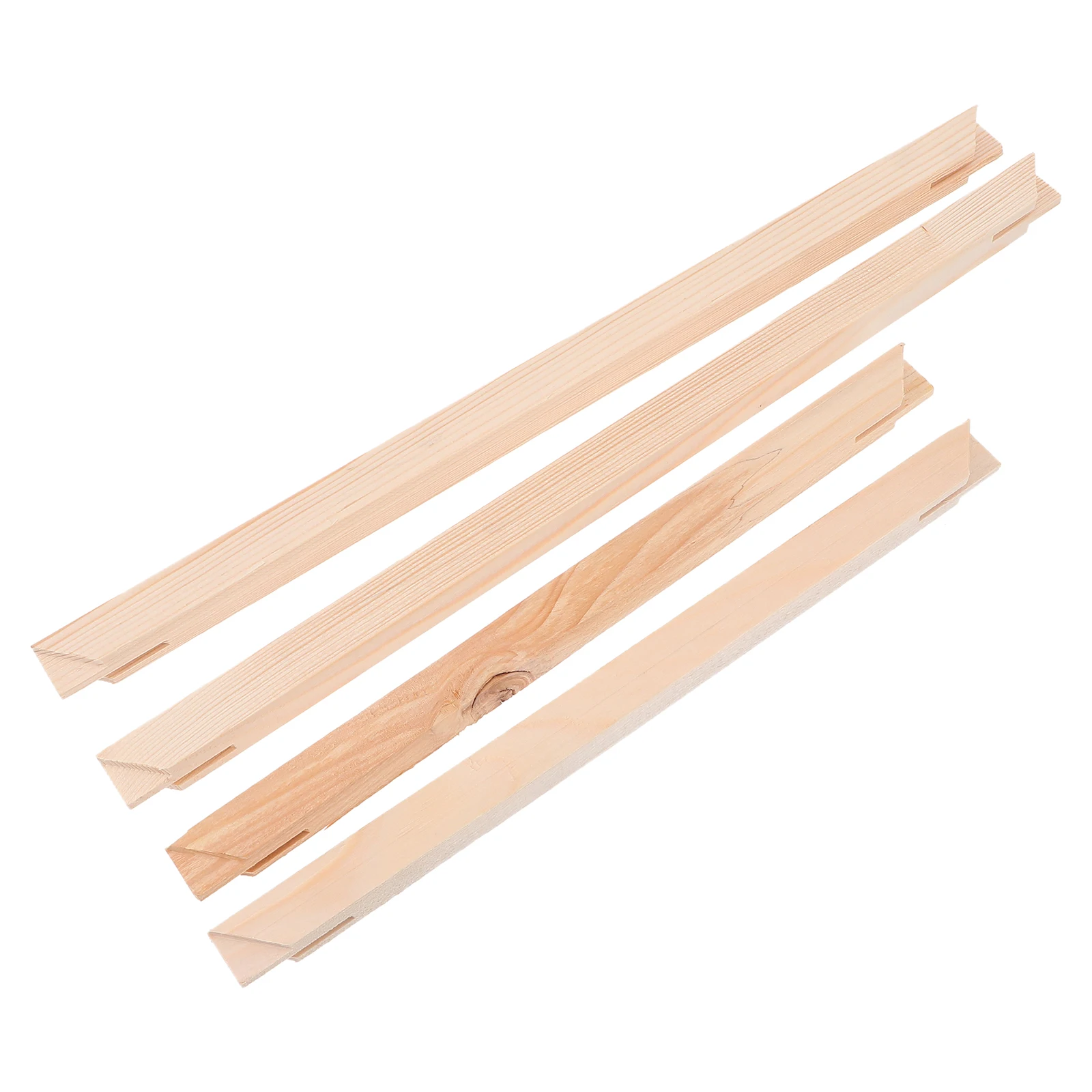 1 Set Solid Wooden Canvas Stretcher Bars Oil Painting Frame Wood Stretching Bars For Diy Canvas Frame Display Rack Art Supplies