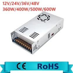 Transformer AC 220V To DC 12V 24V 36V 48V Switching Power Supply Source 360W 400W 500W 600W SMPS For LED Strip Light CCTV Motor