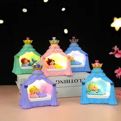 Creative Frozen Elsa Princess Castle Night Light Kids Girl Heart Toy Figures Room Decor Star Led Lamps Light Bedroom Decoration