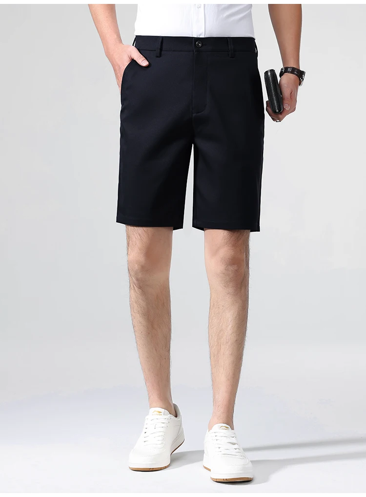 Neue Klassische Passform Herren Stretch-Bermuda Leichte Schnelltrocknende Stretch-Shorts Golf-Shorts Wander- und Reise-Shorts – Detail 6