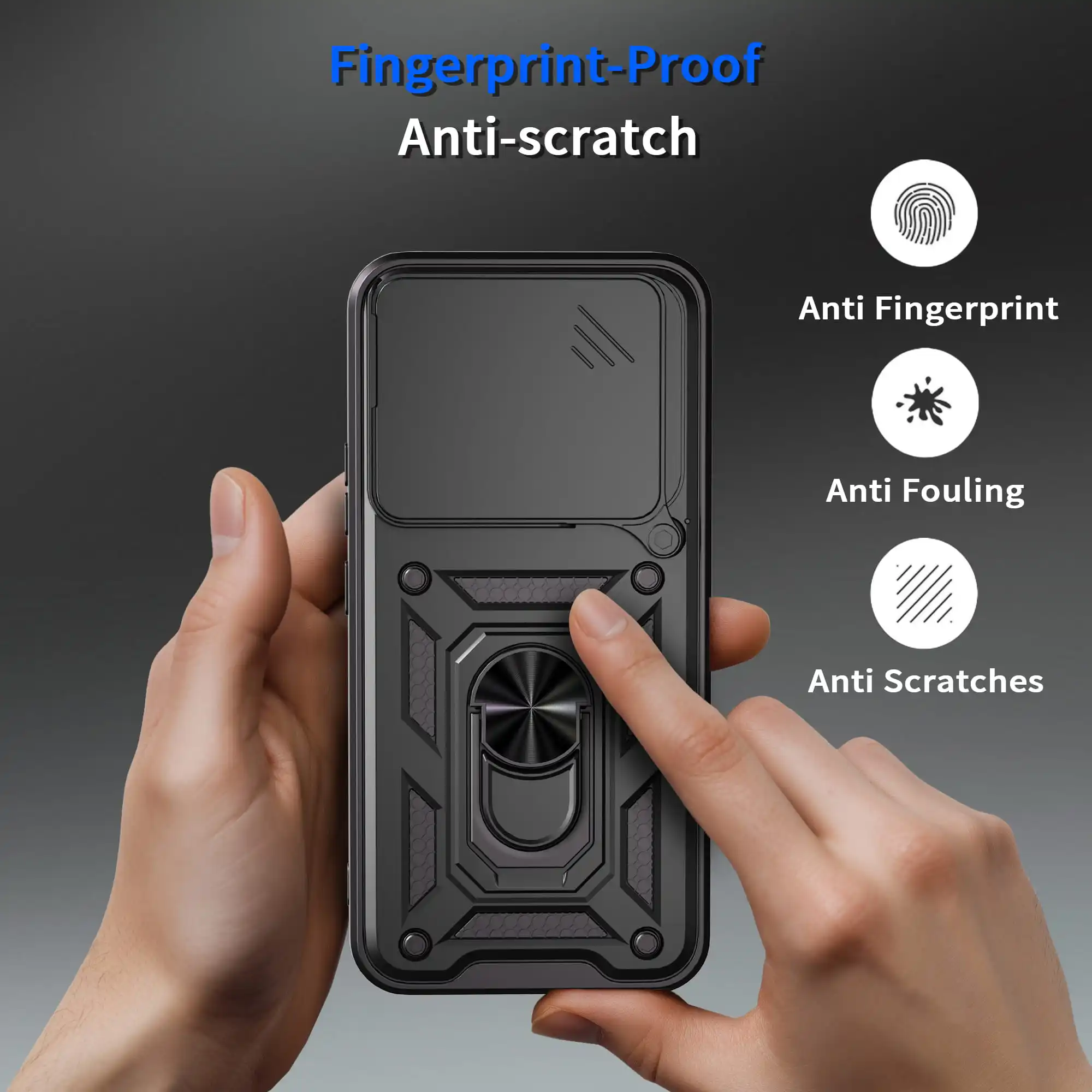 Чехол для Honor 400 Slide Camera Protect Stand Phone Shell Funda для 400Lite 200Lite 200Pro 200 Cover