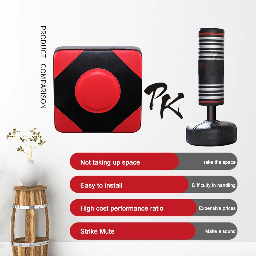 الملاكمة لكمة الهدف بو الجلود مربع الجدار الهدف قابل للتعديل ارتفاع الملاكمة التدريب الرمل جدار الرمل للفنون القتالية الكاراتيه