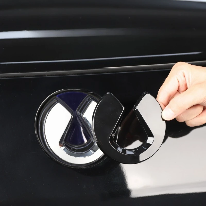 

For DENZA N9 Front rear emblem Black Warrior personalized decorative stickers modified accessories Car badge