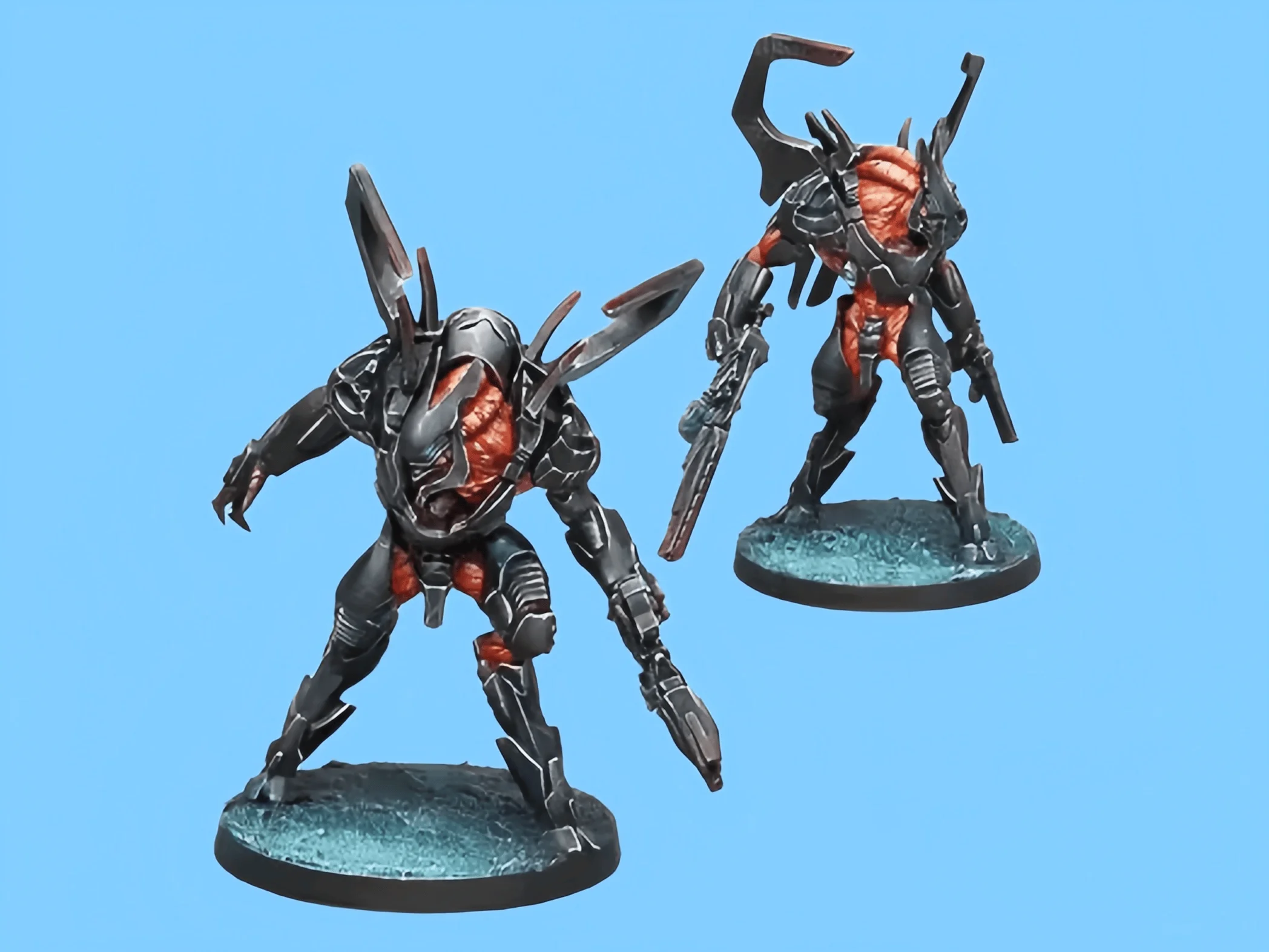 Cast Resin Model Assembly Kit, GK, Resin Combined Army Xeodron Batroids, Unpainted (base Included)