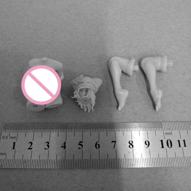 Anime menina figura de resina completa menina 1/24 escala 75mm montar miniaturas modelo kit desmontado sem pintura diorama brinquedos