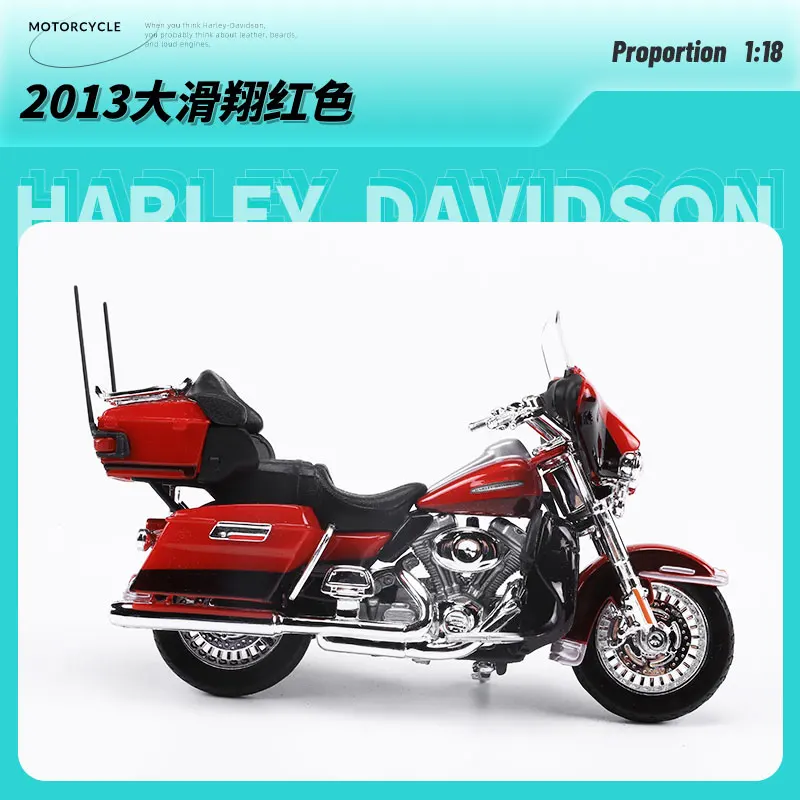 Maisto 1:18 Harley-Davidson Series Classic Simulation Alloy Motorcycle Model Toy Car Collecting