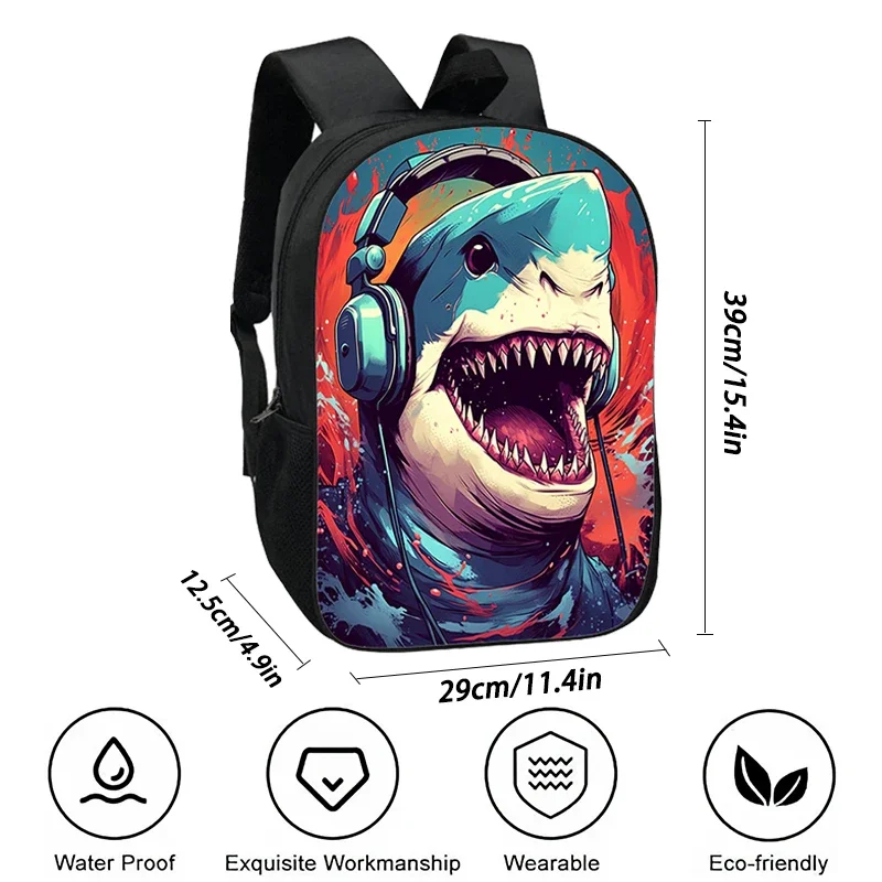 3Pcs Set Cartoon  S-Stich Prints School Backpack Lunch Bags Pencil Bags for Kindergarten, Cartoon School Bag for Boys Girl