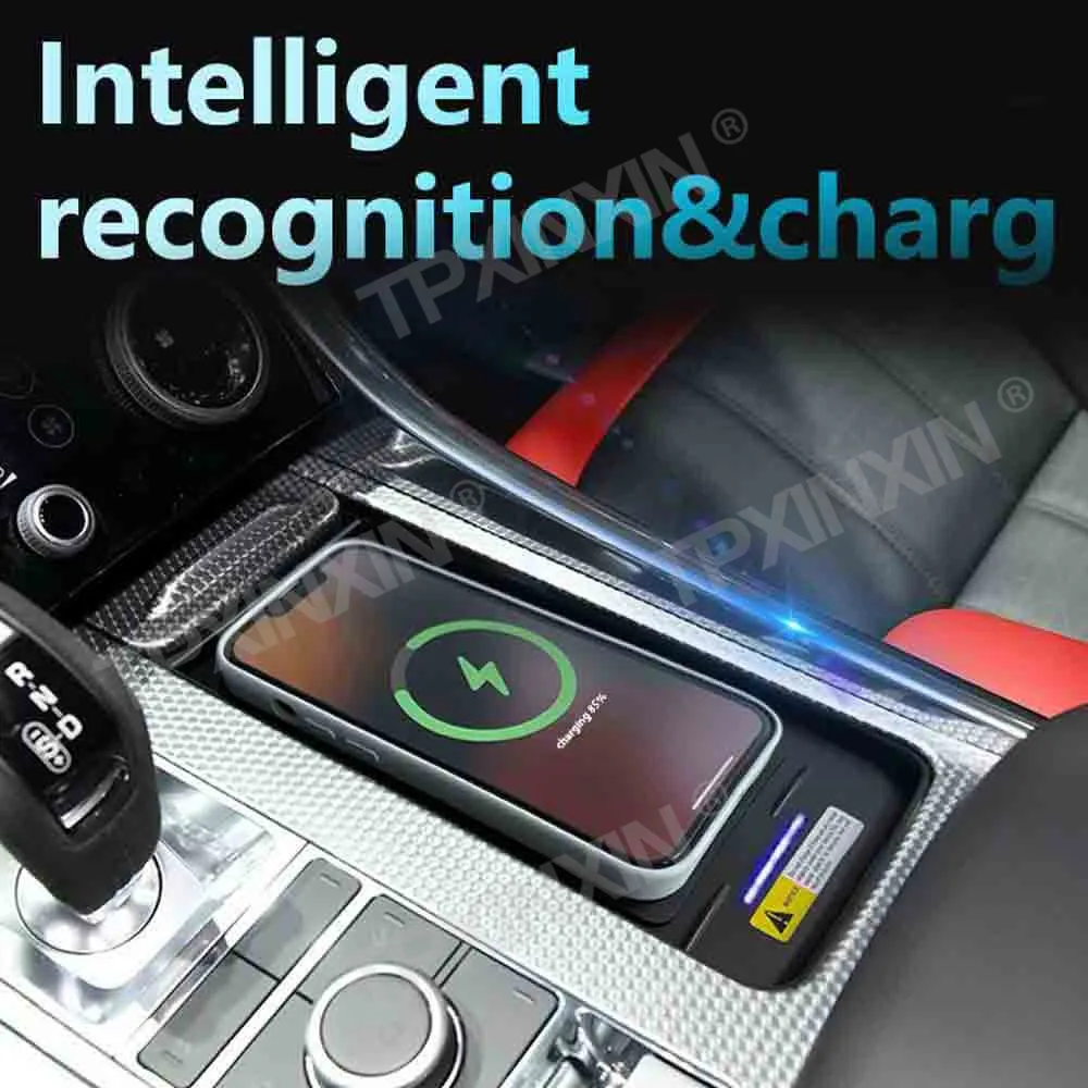 For Land Rover Range Rover 2018-2022 Quick QI Car Wireless Charger Fast Charging Intelligent Infrared Mobile Phone Dashboard