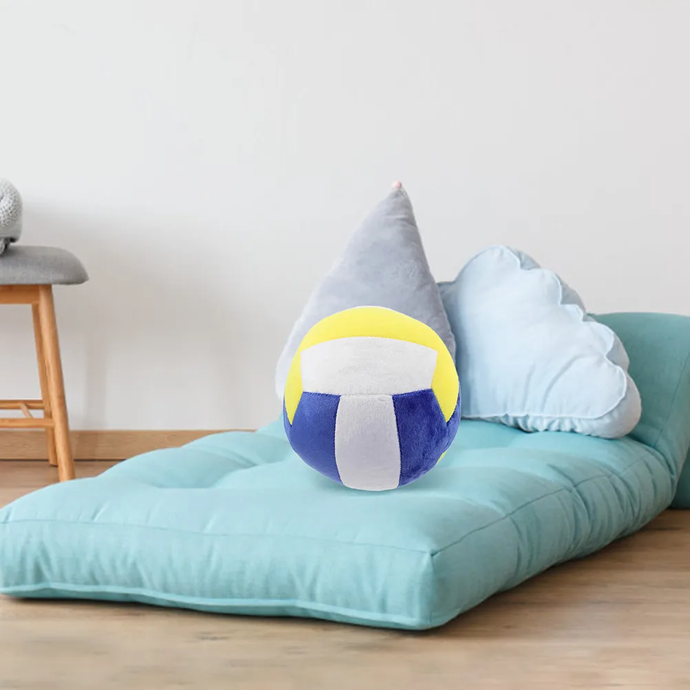 

Мягкая подушка-волейбольный мяч: реалистичная подушка для объятий, декоративный спортивный мяч, подушка-игрушка для детской комнаты