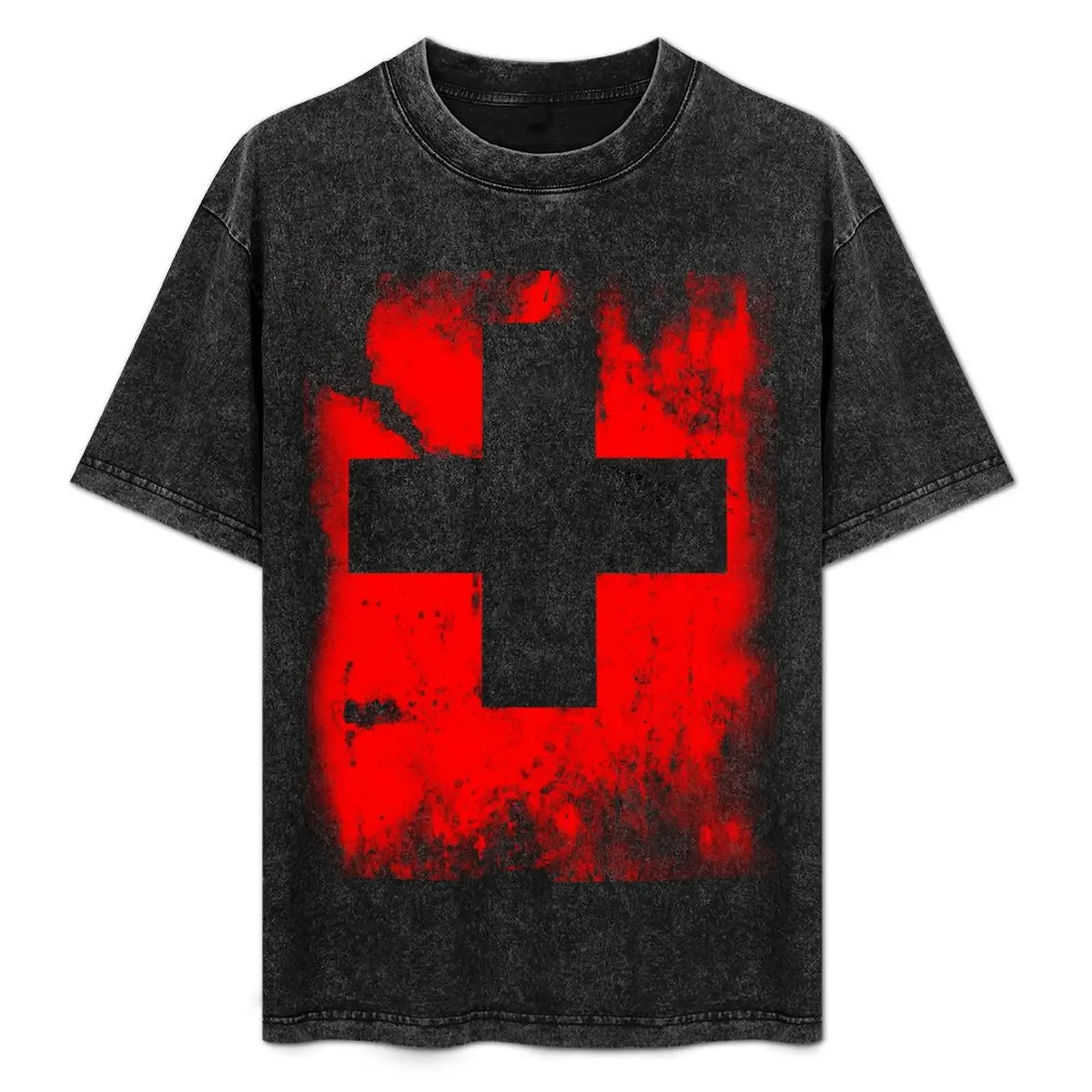 

Flag of Switzerland T-Shirt Plus Size Lightweight Tee Shirt