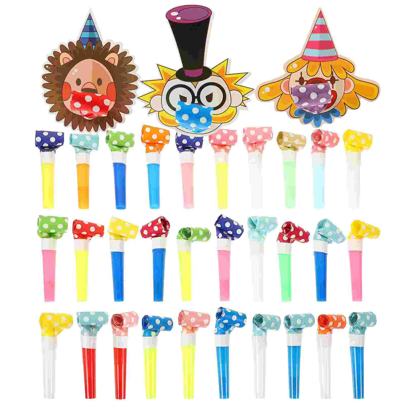 30 Pcs Blower Music Cartoon Blowing Dragon Child Kids Party Blowers 102x87cm Plastic Musical Out