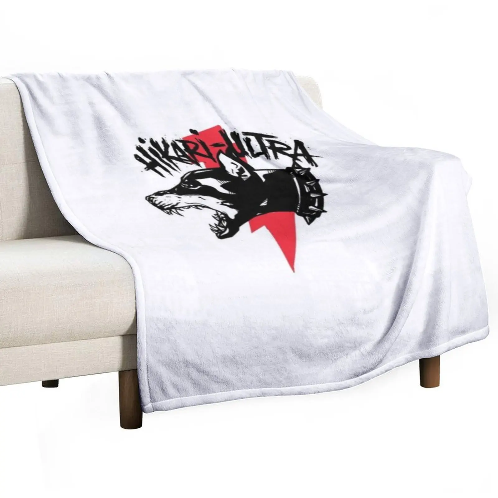 Zillakami x Sosmula Hikari Ultra Logo (City Morgue) [RED BOLT] Throw Blanket Multi-Purpose Bed Fashionable Blankets