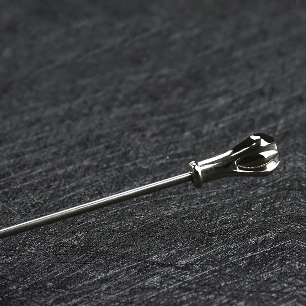 

2pcs Cocktail Fruit Bar Tools Stainless Fruit Picks For Party Steel Drink Signs Bowl Decoration Cake Picks