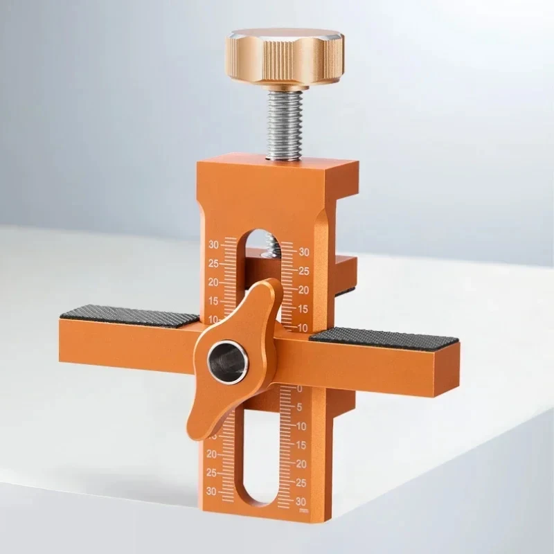 2In1 Holzbearbeitung Schrank Tür Installation Jig Schnelle Positionierung Panel Installation Rebound Gerät Bohren Holzbearbeitung Werkzeug