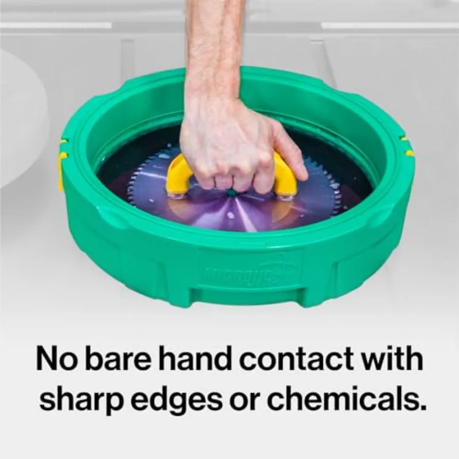 MICROJIG BLADECLEAN Saw Blade and Router Bit Cleaning Kit System with CPR Disc Set Woodworking Tools Accessories for Efficient