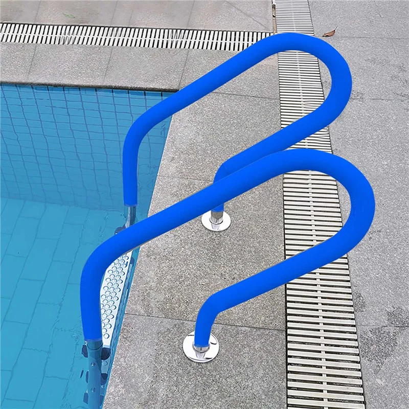 

【Coupon!】4X Pool Railing Covers-4 Feet Zippered Swimming Pool Handrail Covers-Hand Grip Rail Slip Cover For Pool Ladder Handles