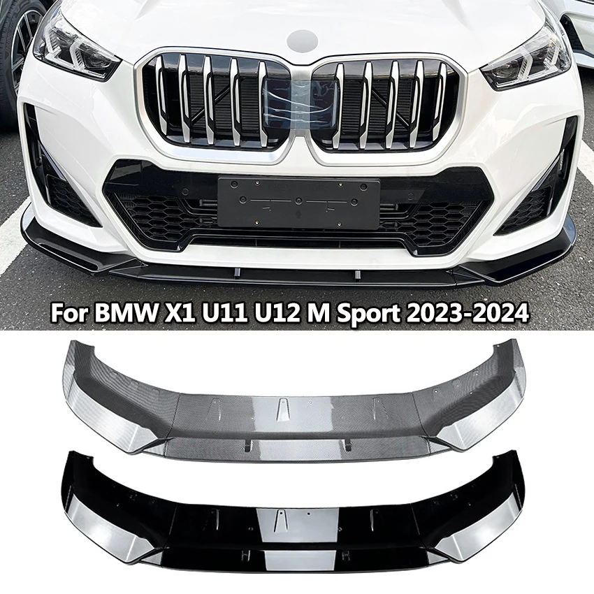 

Car Front Spoiler Lip Lower Splitter Guard Plate Blade For BMW X1 U11 U12 M Sport 2023 2024