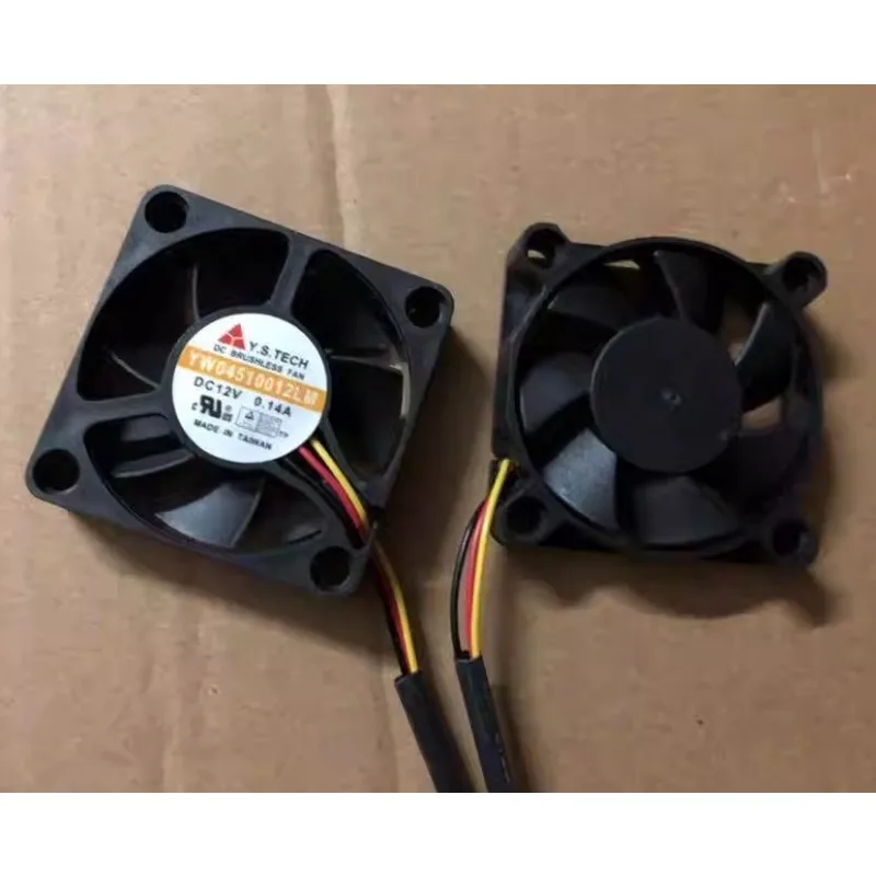 New Cooling Fan for Y. S TECH  YW04510012LM Automotive Amplifier Fan 4.5cm 12V 0.14A 45*45*10MM