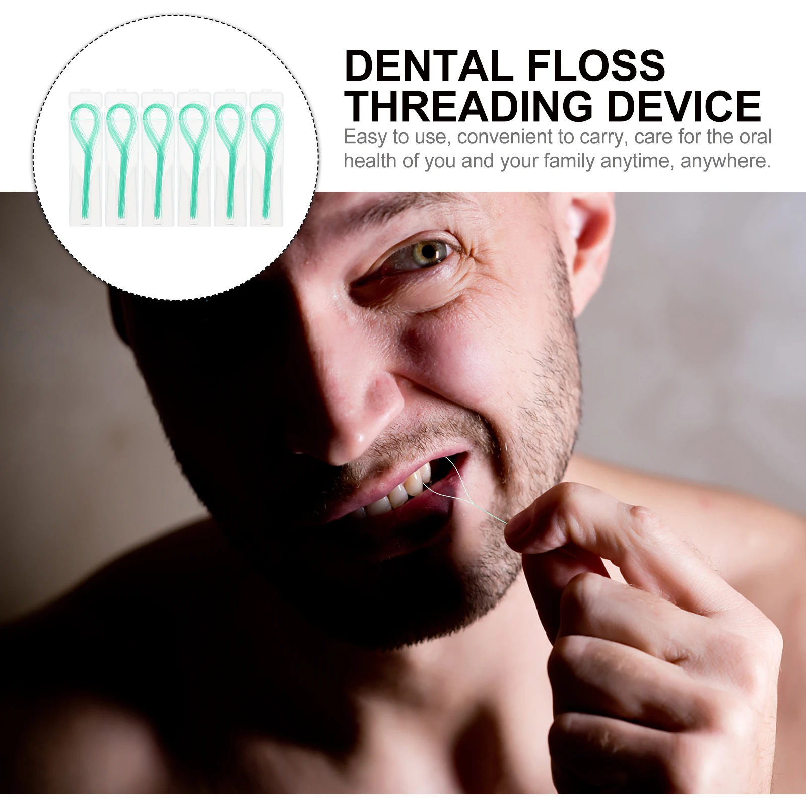 

180pcs Dental Floss Threaders Nylon Braces Guide Teeth Cleaning Tool Oral Care Accessories Flossers for Sensitive