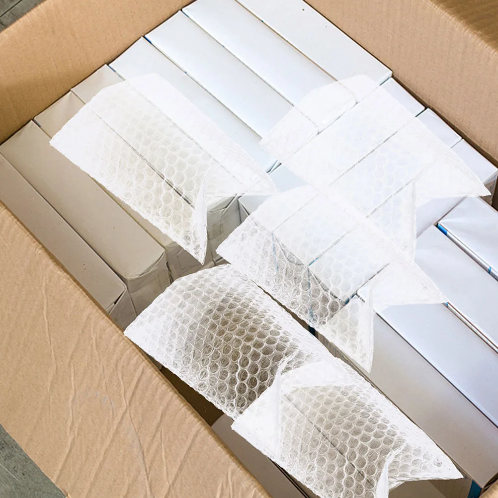 400 قطعة أكياس شحن مبطنة تغليف واقٍ مبطن واضح للعناصر الهشة فقاعة بريدية مغلفات بريدية التعبئة #4