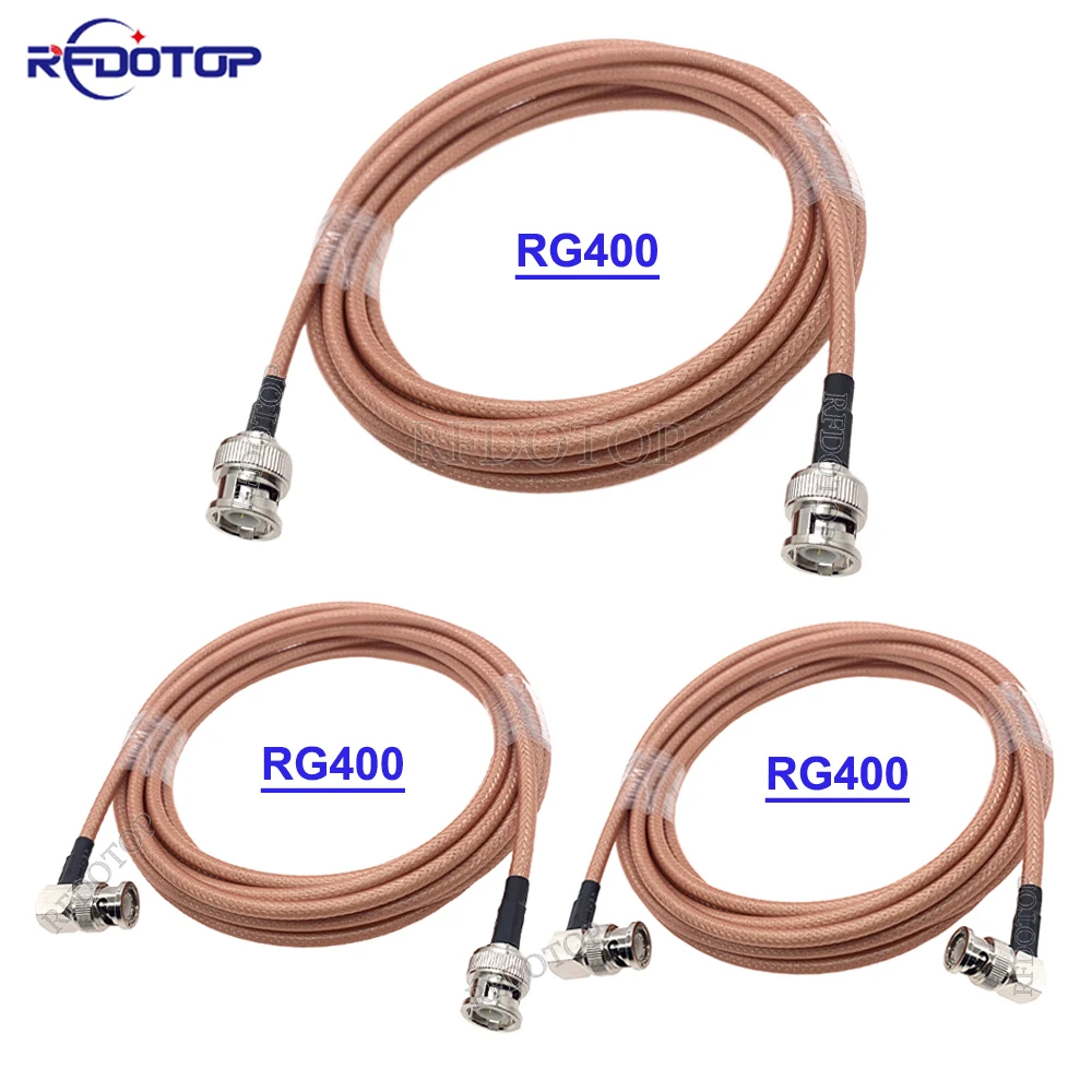 RG-400 BNC Male to BNC Male Connector RG400 Cable Double Shielded High Quality Low Loss 50-3 50 Ohm RF Coaxial Cable Jumper