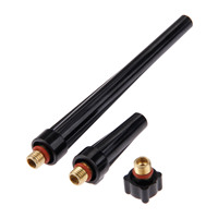 3pcs/1set TIG Welding Torch Long/Medium/Short Back Cap 41V24  41V35 41V33 for WP-9 WP-20 WP-25 Models Soldering Tools Supplies