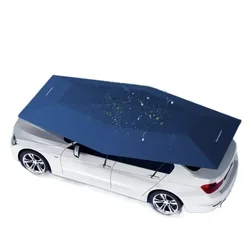 4.2M/4.6M Anti-UV Semi-automatic Folding Sun Shade Covering Rooftop Car Cover Waterproof Car Umbrella with Remote Control