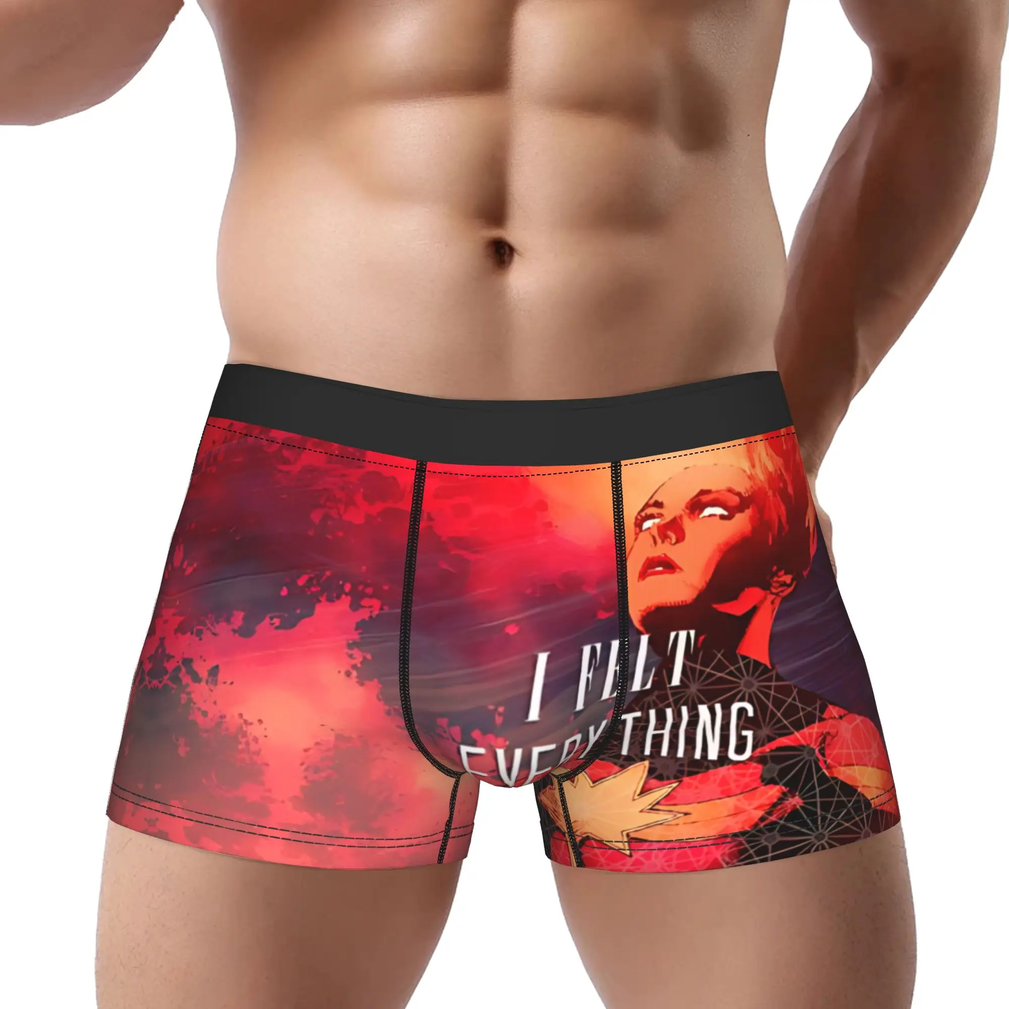 

adults 18 plus boxers Captain Marvel Underpants Homme Panties Male Underwear Comfortable Shorts Boxer Briefs