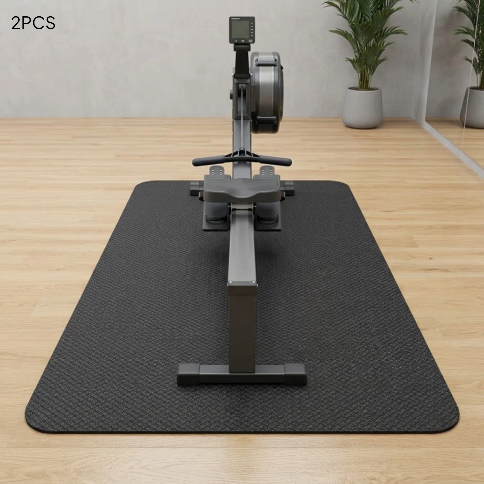 2 Pieces Silicone Exercise Mat Foldable Floor Protection Mat Flooring Easy to Clean Long-Lasting for Athletes