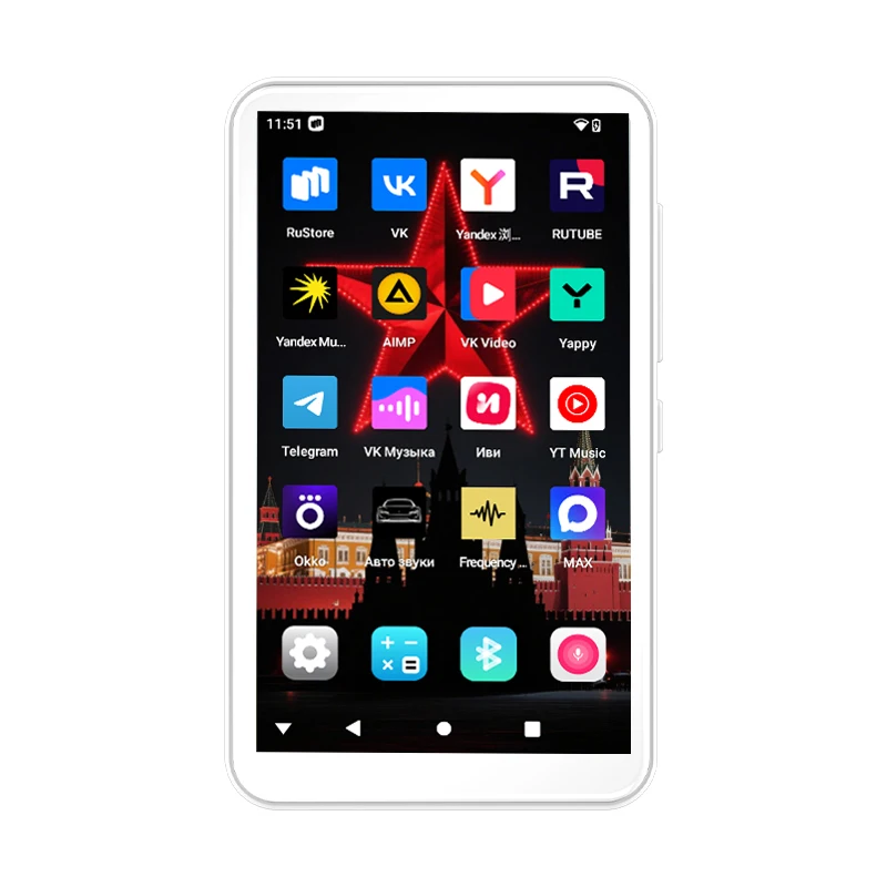 مشغل Famue bf12 مزود بذاكرة 80 جيجابايت، أندرويد 4 بوصة، واي فاي، بلوتوث، صدأ، VK، Yandex #6