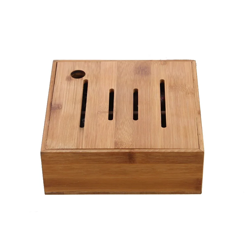 

Multifunctional Bamboo Nut Box - Customized Fruit Plate and Snack Tray for Living Room, Split Ribbon Cover, Stylish and Function
