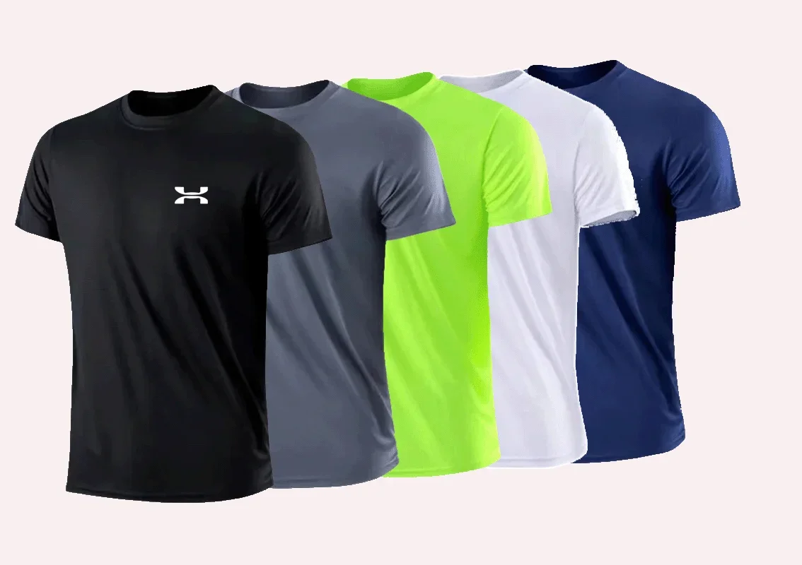 2024 Men's New Summer Tops T-shirts Breathable Cool Sports Running Hot Tops Hot Sale 1000+