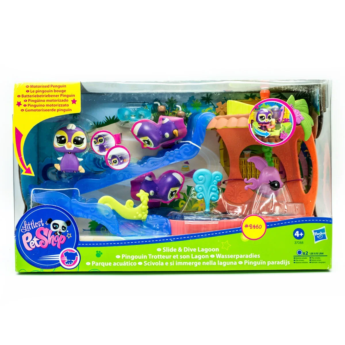 Littlest Pet Shop Electric Motorised Penguin Slide Drive Lagoon Play Set Doll Toy Children Birthday Gifts