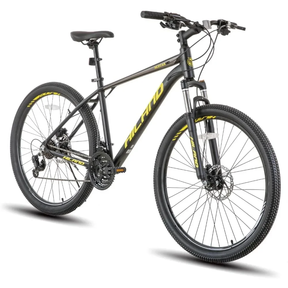 

Aluminum Mountain Bike 21 Speeds, Hydraulic Disc-Brakes, Lock-Out Suspension Fork, 27.5 Inch Wheel, Bike for Men Mens Mountain