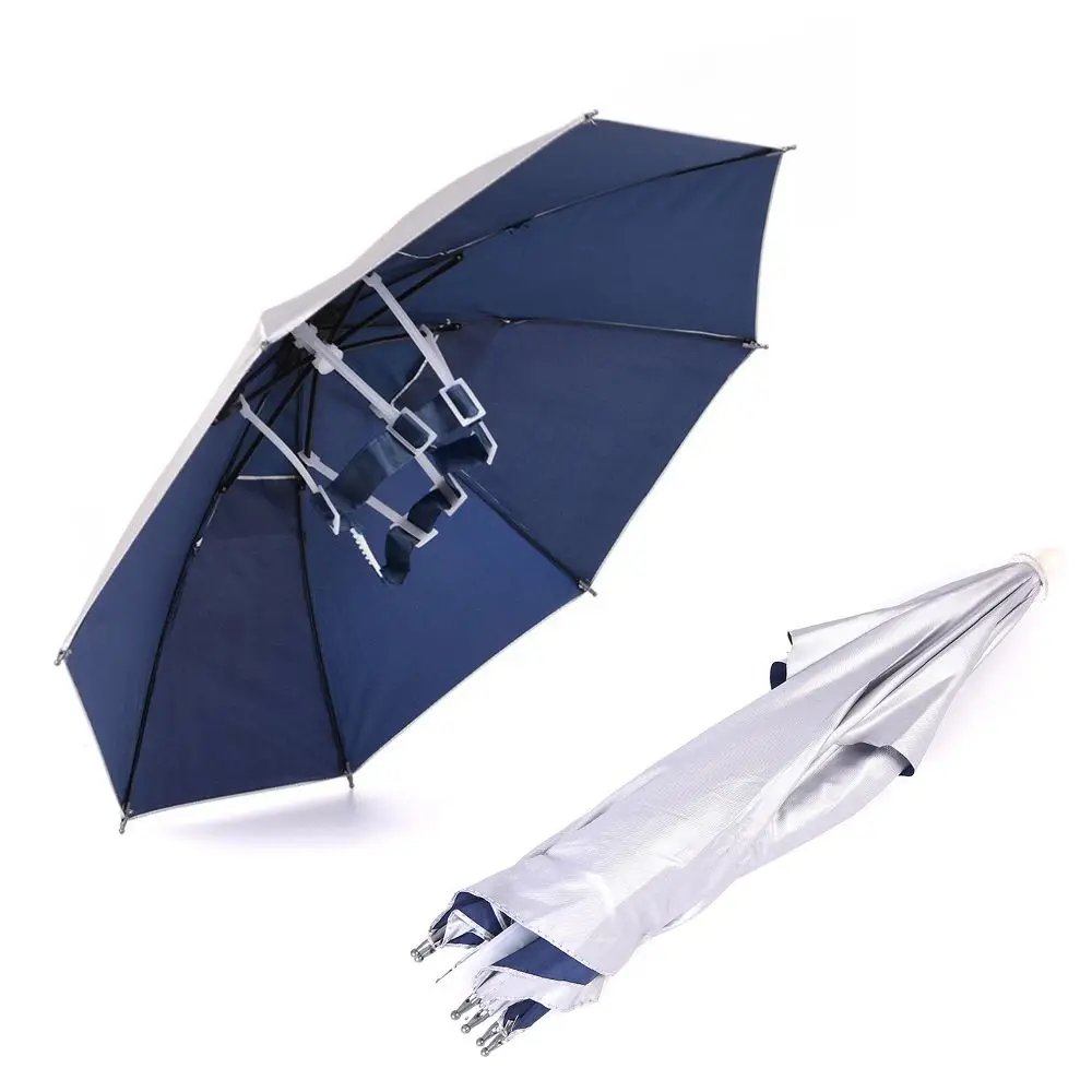 Hiking Picnic Sunshade Portable Handsfree Anti-Rain UV Protection Umbrellas Umbrella Cap Sun Hat Fishing Caps