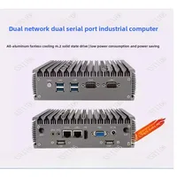 Fanless Mini Industrial PC N100 Quad Core Dual LAN RS485 Embedded Industrial Computer 5