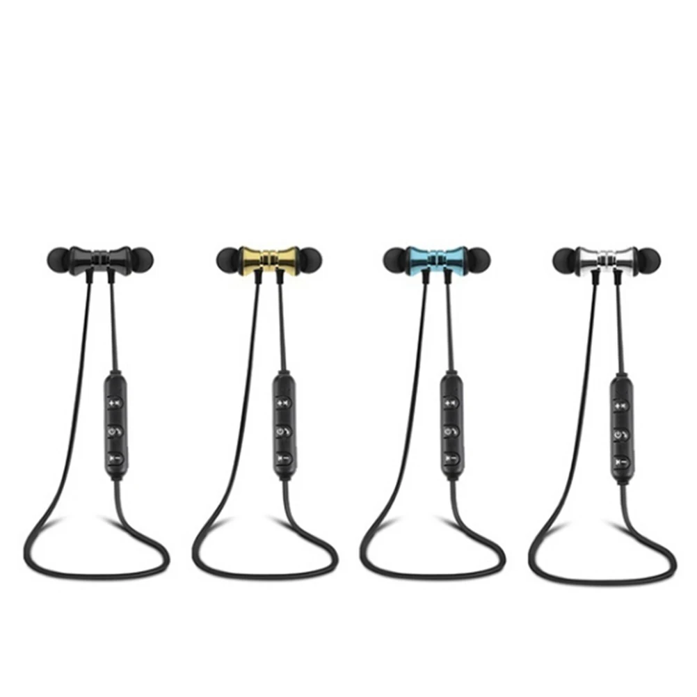 

Magnetic Headset Earphones Sports Business Wireless Earpiece Headphones Superb Sound Quality Ultra-light